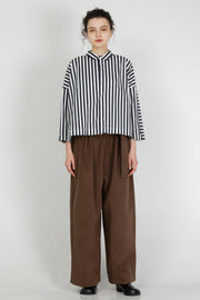 shirt brigitte white x navy stripe