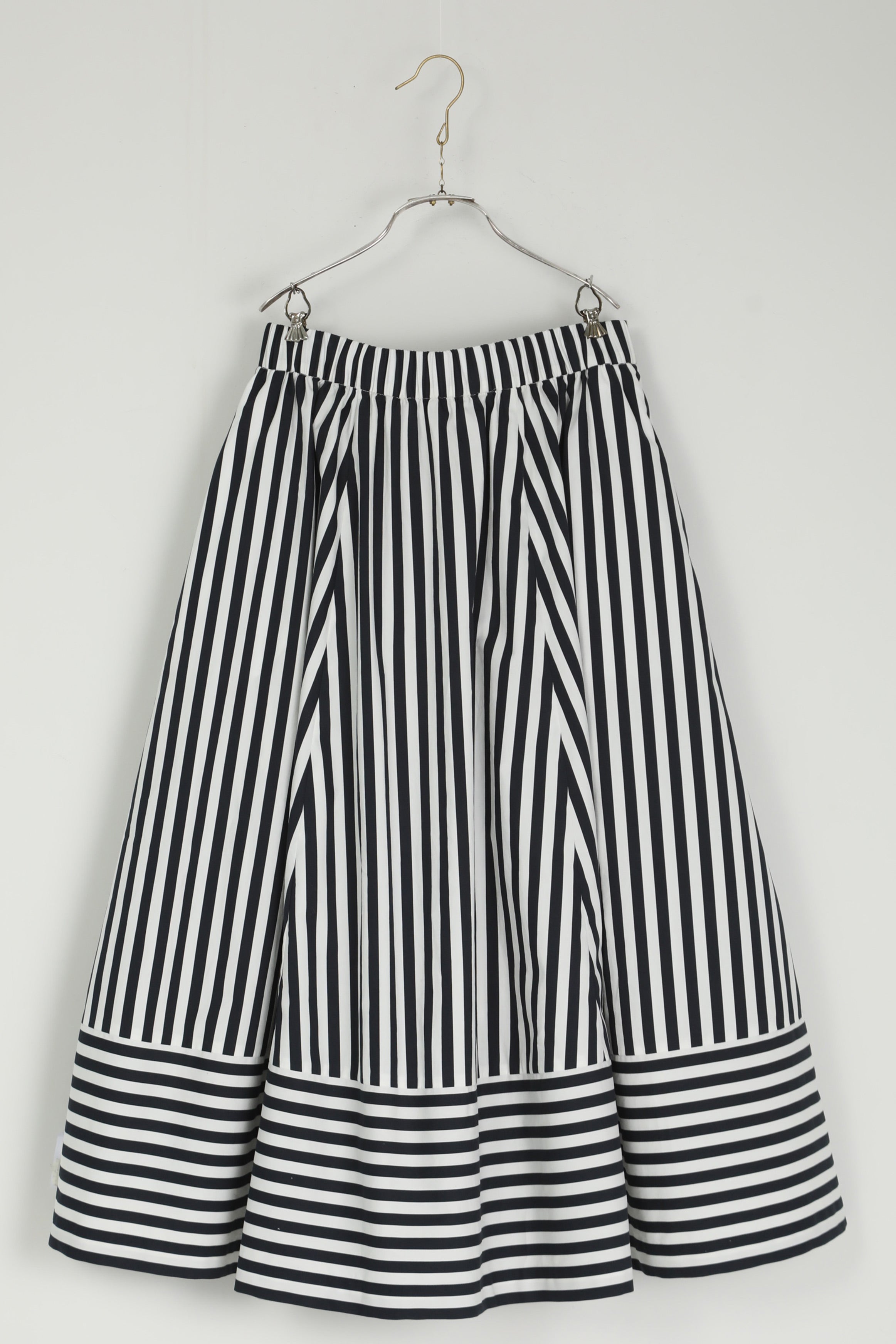 école de curiosités skirt sabrina white x navy stripe | carrousel