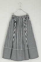 skirt sabrina white x navy stripe