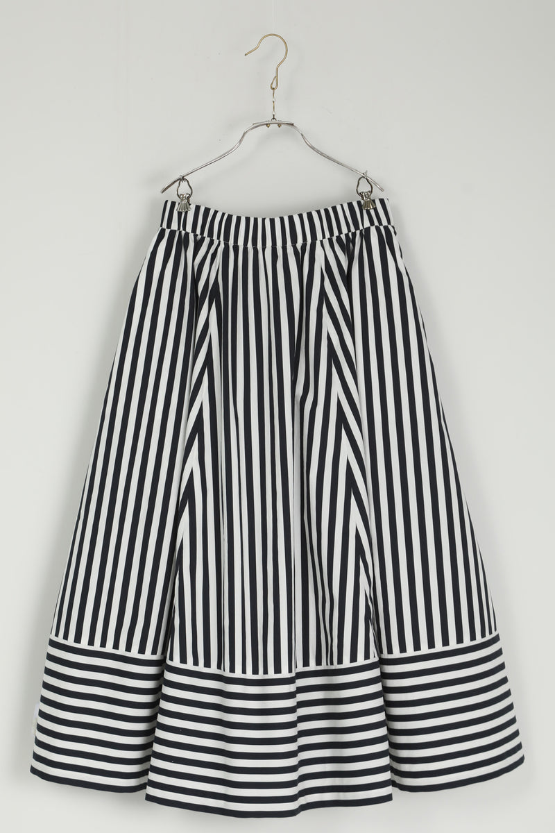 skirt sabrina white x navy stripe