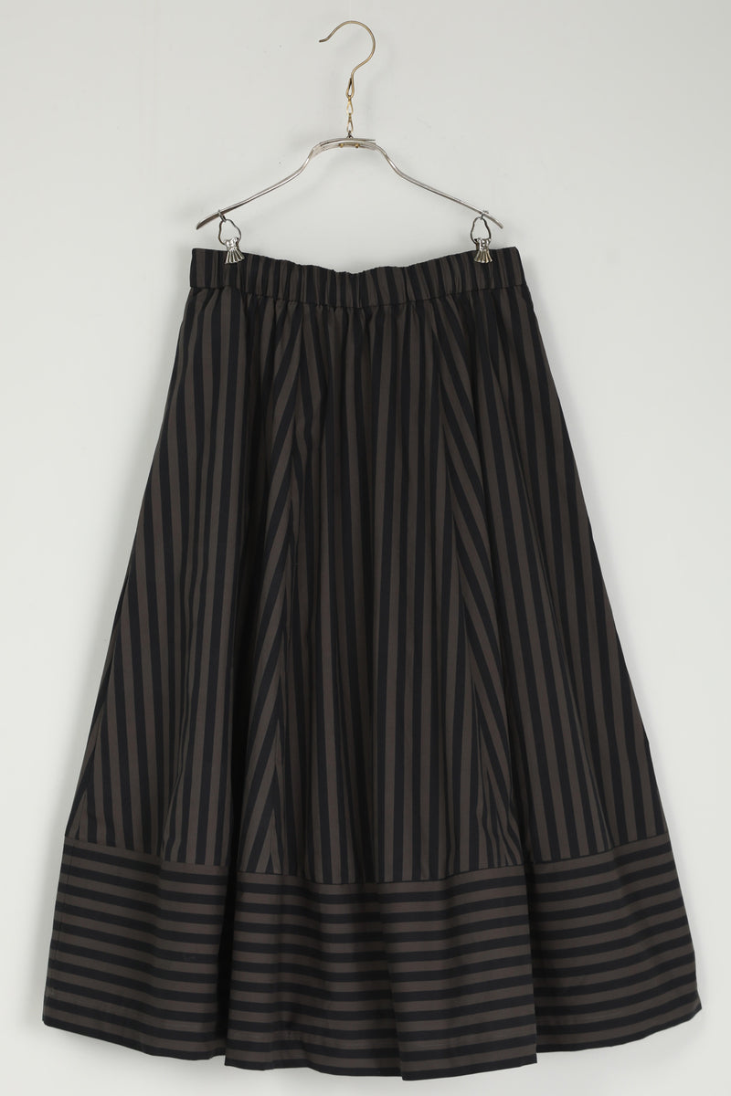 skirt sabrina grey x black stripe