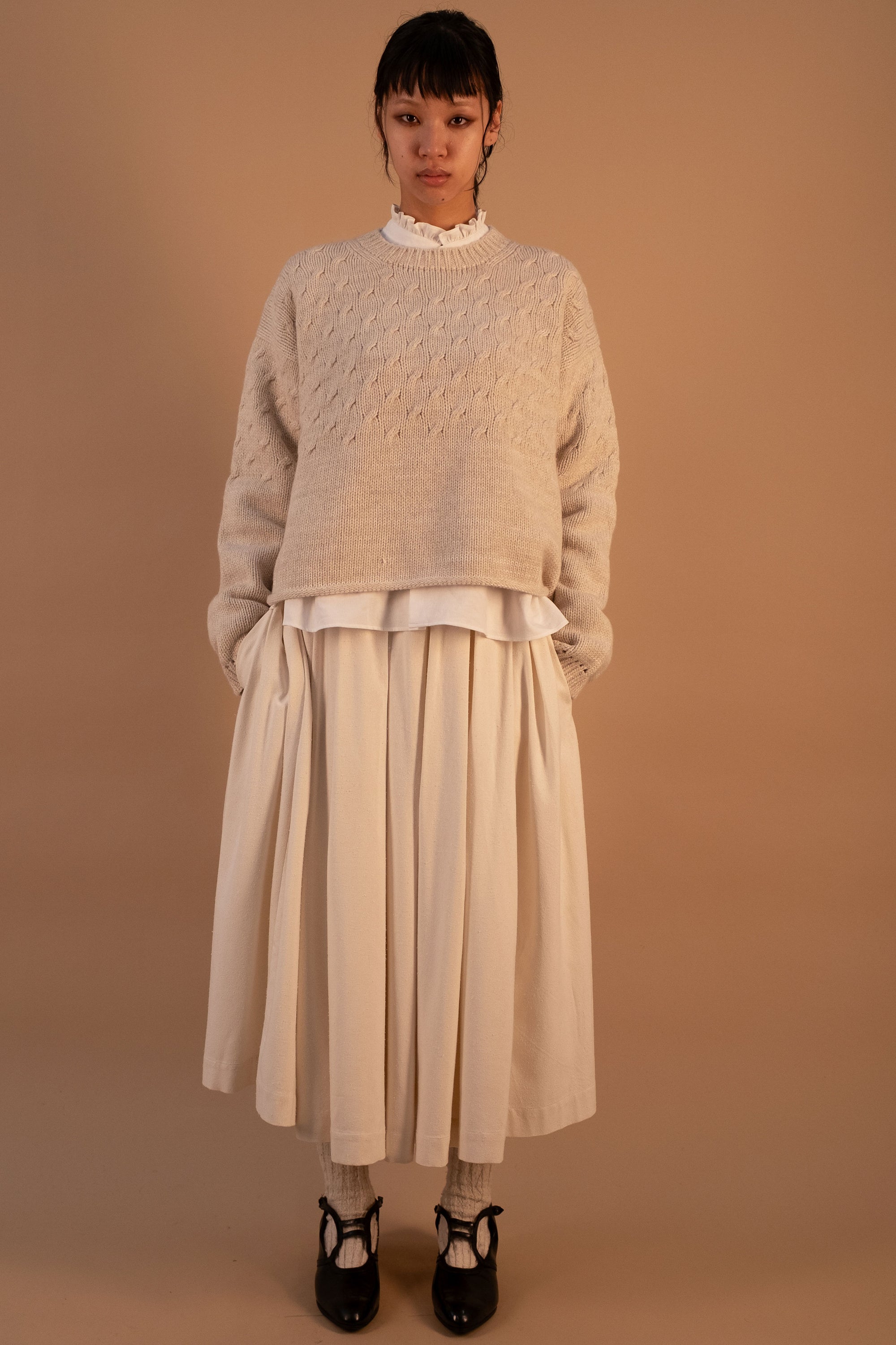 woolen sweater mori nougat