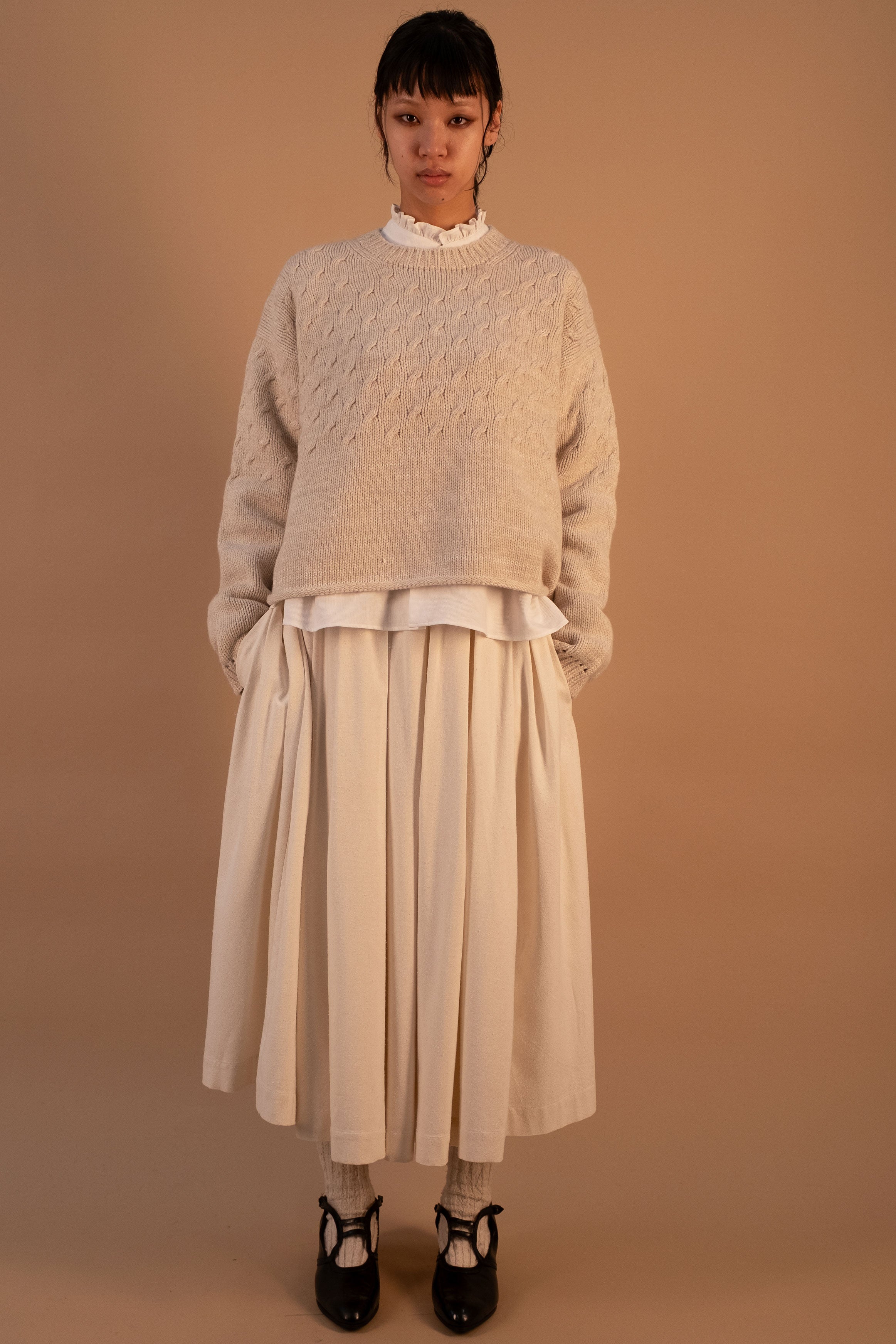 woolen sweater mori nougat