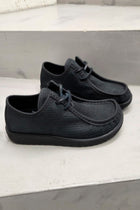 joke lace shoes black leather