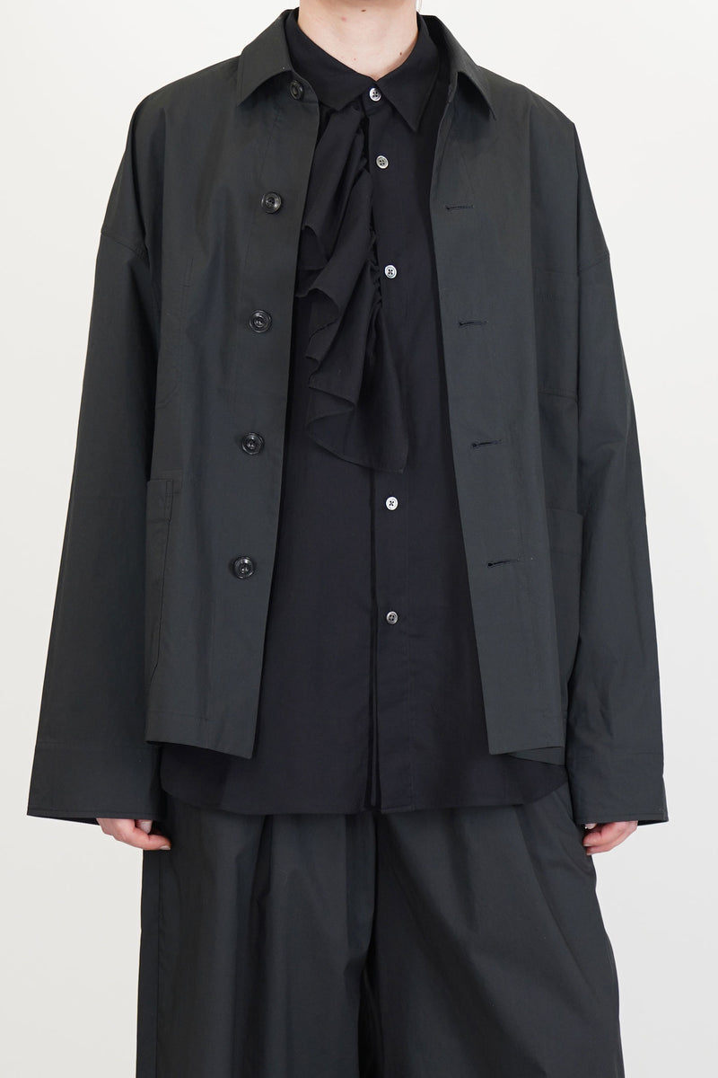 jude jacket rounded buttons black