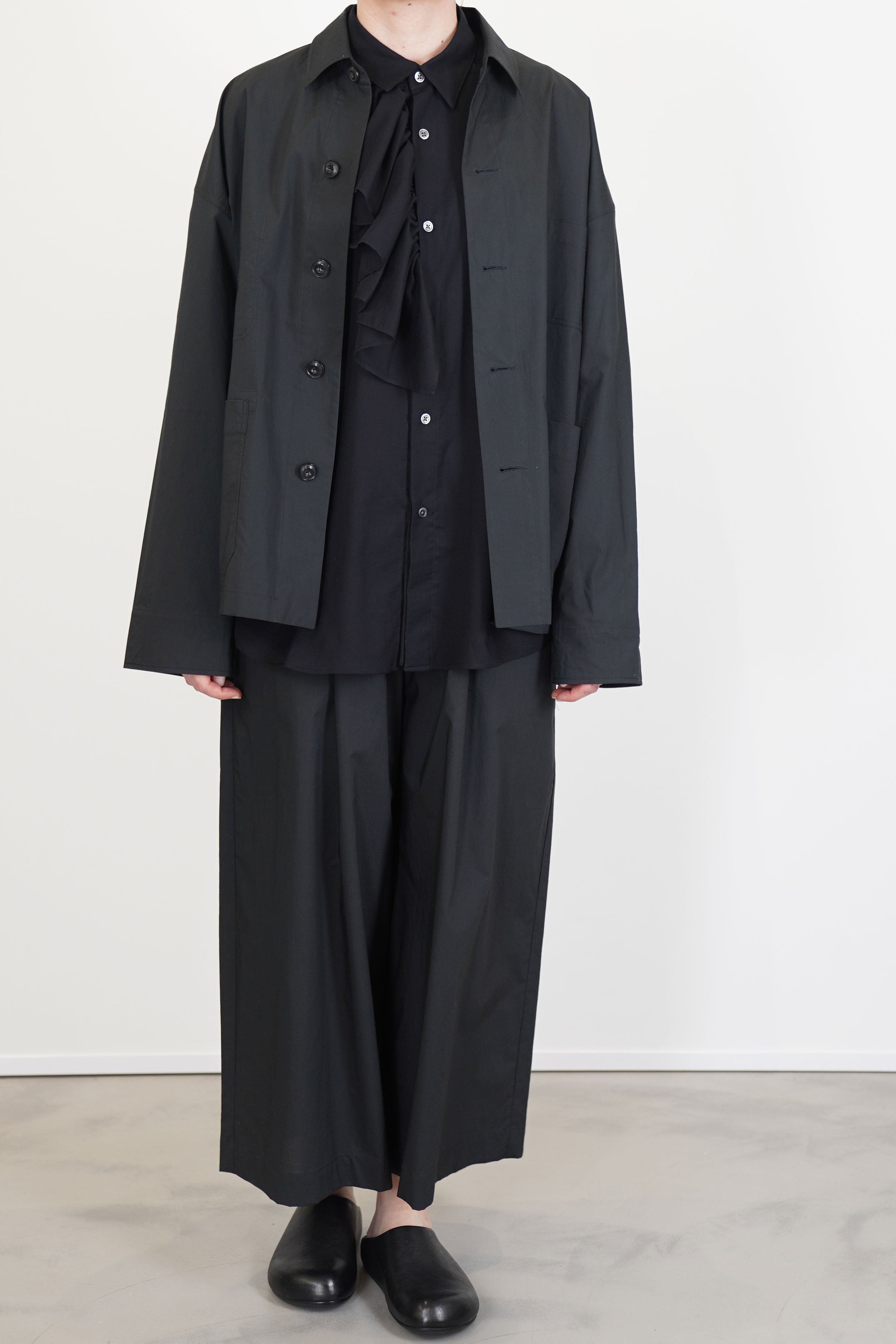 jude jacket rounded buttons black