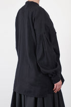 ball button shirt black