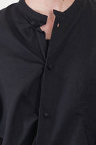 ball button shirt black