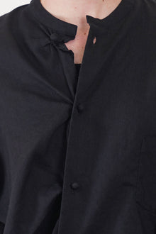 ball button shirt black