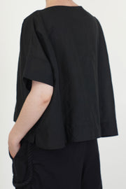 boat neck tee black