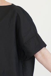boat neck tee black