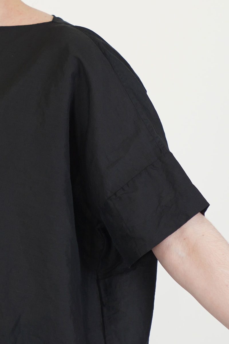 boat neck tee black