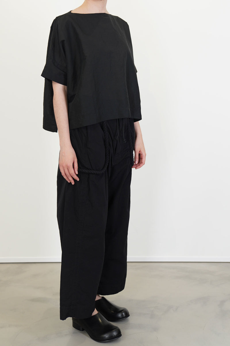 boat neck tee black
