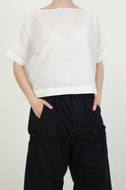 boat neck tee off-white