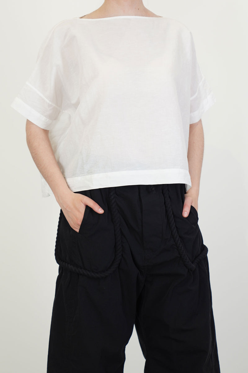 boat neck tee off-white
