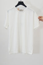 crew neck tee cotton jersey off-white