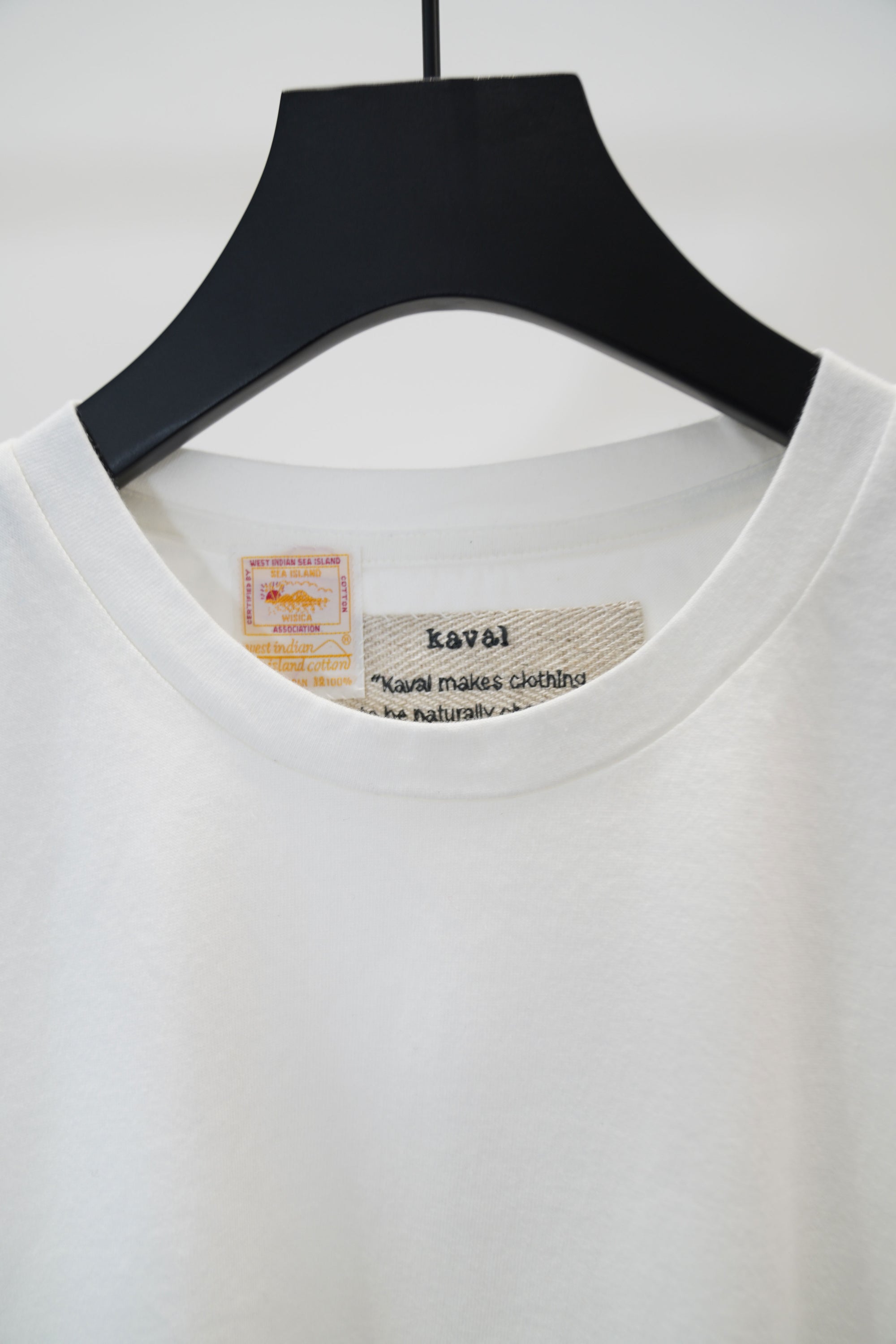 crew neck tee cotton jersey off-white