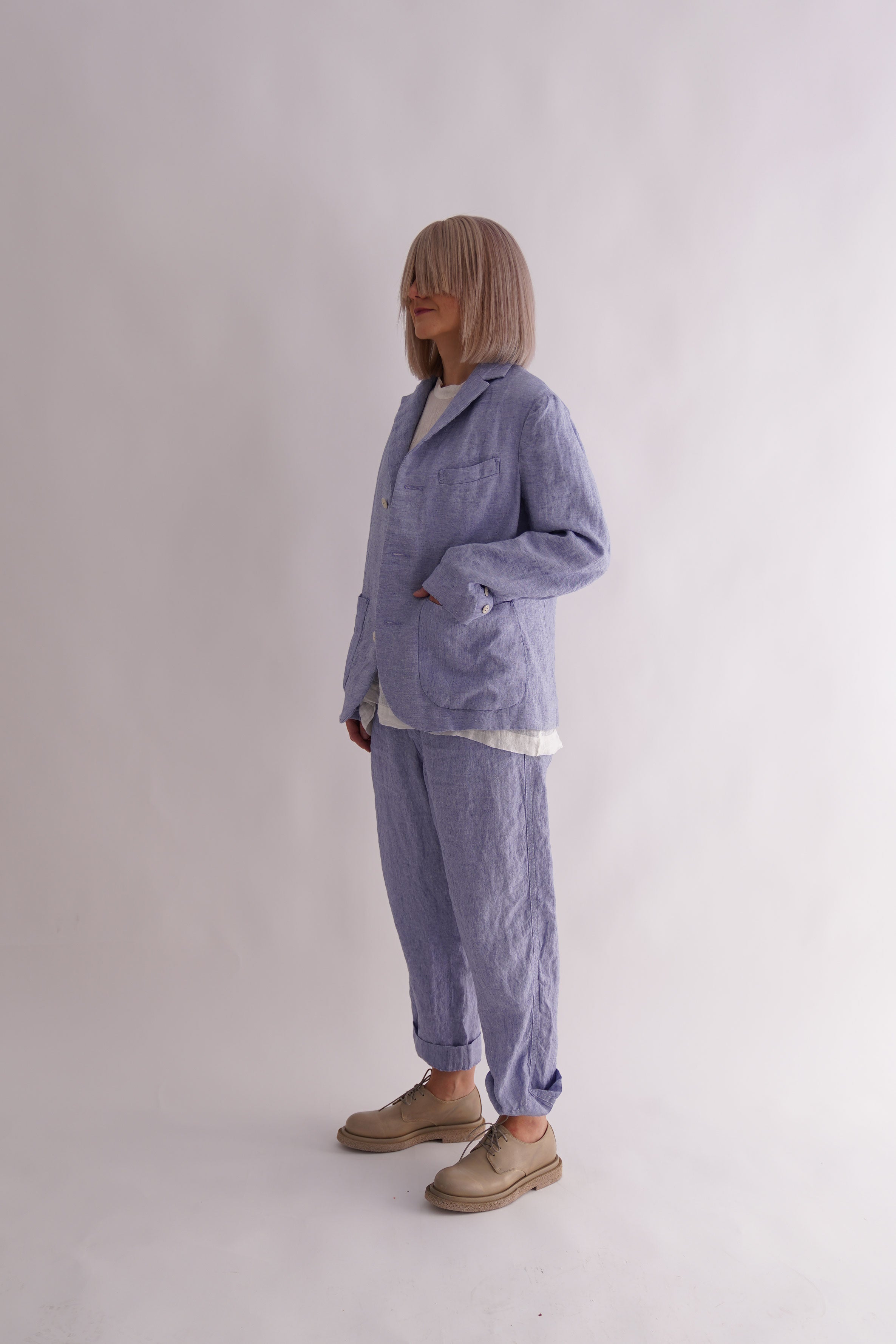 ジャケット・アウター kaval indigo hard wash shop coat M kaval/New Shop Coat,Indigo Hard Wash(カヴァルのインディゴ