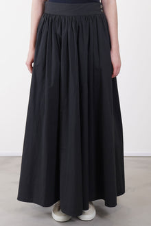 long smock flare skirt charcoal