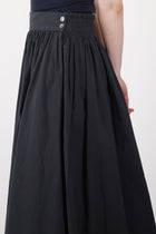 long smock flare skirt charcoal