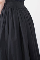 long smock flare skirt charcoal