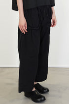 rope pocket pant black