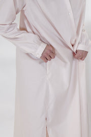 cotton cashmere simple shirt dress sakura