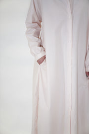 cotton cashmere simple shirt dress sakura
