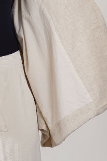 stole jackt wool cashmere ecru