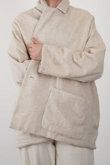 stole jackt wool cashmere ecru