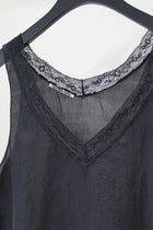 v-neck lace camisole black