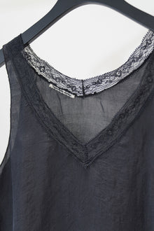 v-neck lace camisole black