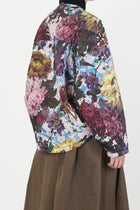 reversible irmi jacket khaki / chrysanthemums rose