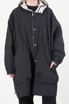 reversible sungjin coat black / cream