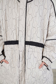 reversible sungjin coat black / cream