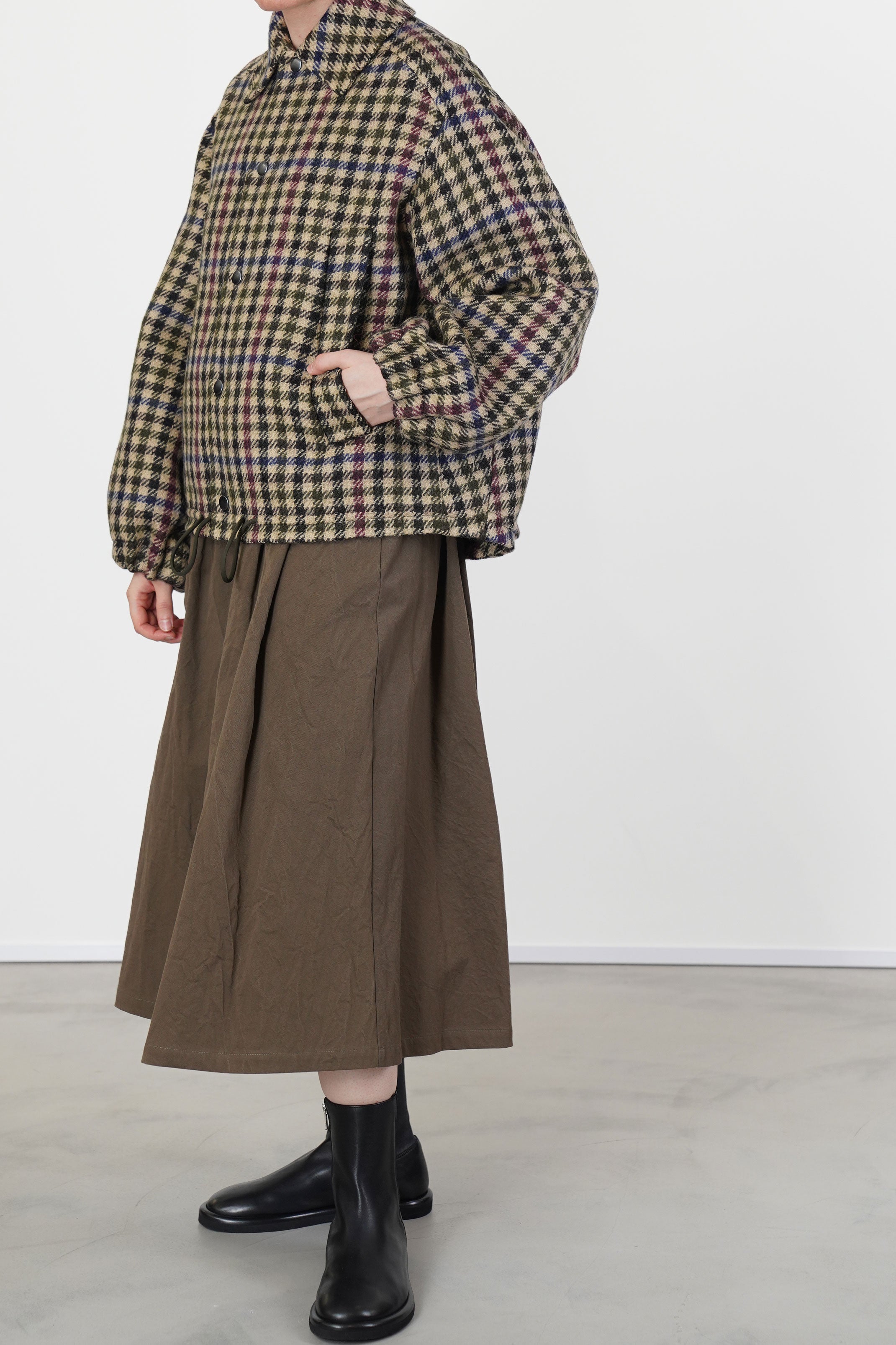 wool jacket ev-d multi check