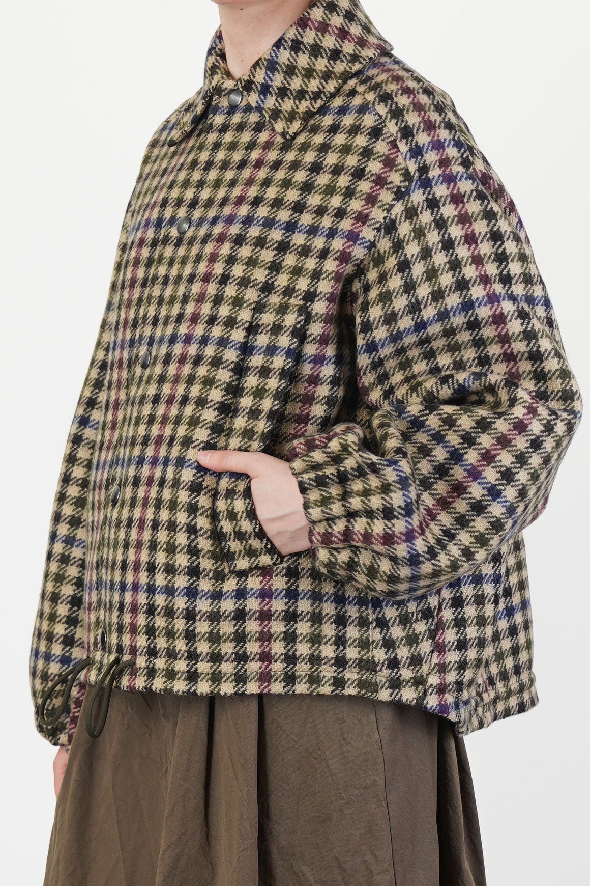 wool jacket ev-d multi check