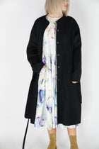 manuelle guibal cashmere coat shacash black