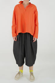 cotton silk top yoyi orange mechanique