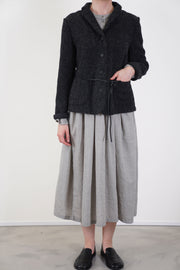 jacket tweedy wool graphite