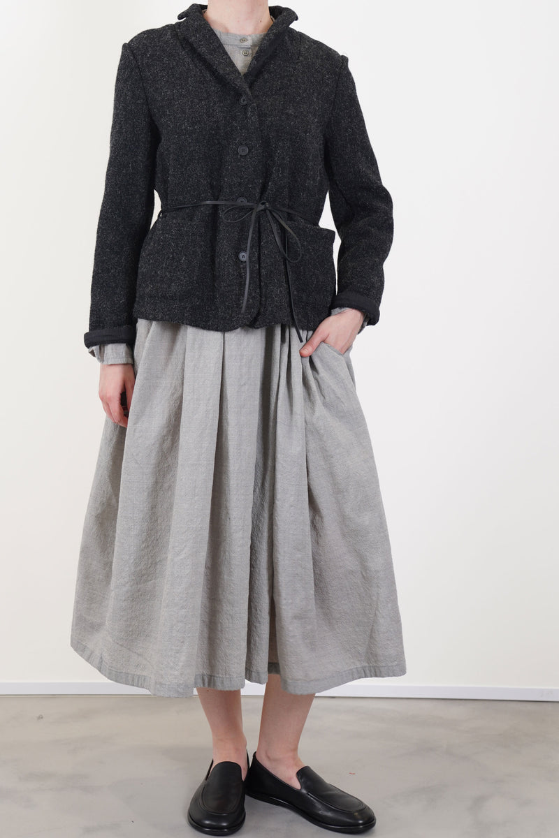 jacket tweedy wool graphite
