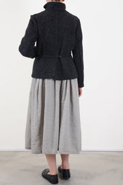jacket tweedy wool graphite