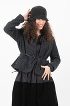jacket tweedy wool graphite
