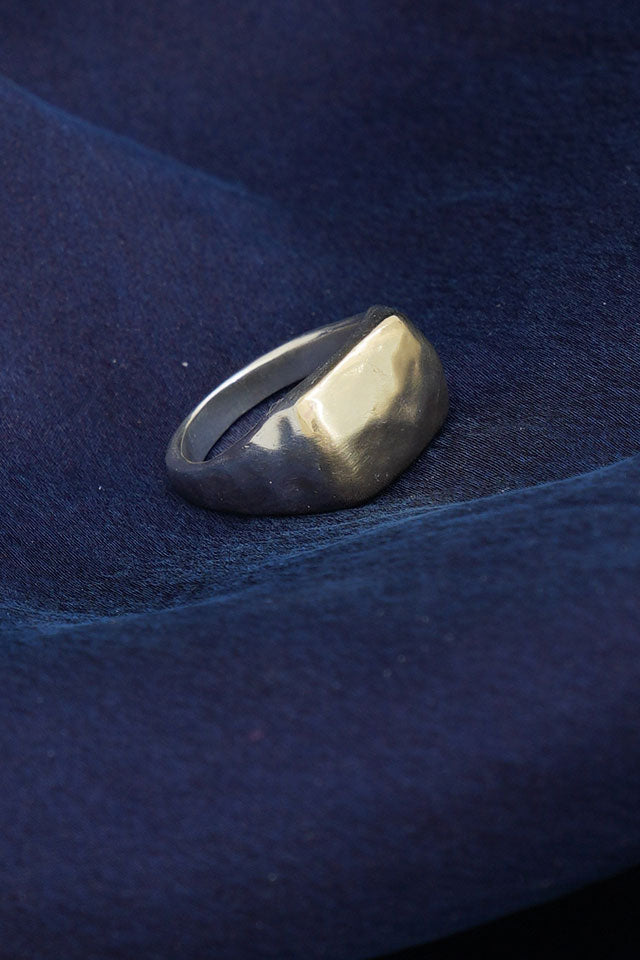naia ring silver yellow gold