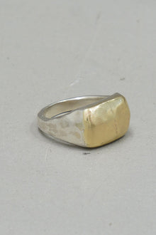 naia ring silver yellow gold