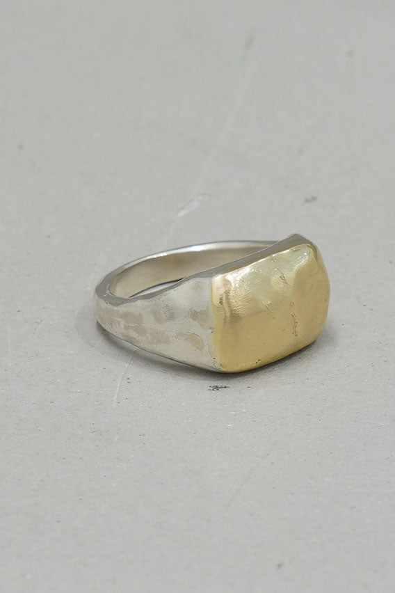 naia ring silver yellow gold