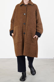 reversible coat dorian blue brown