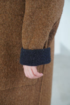 reversible coat dorian blue brown