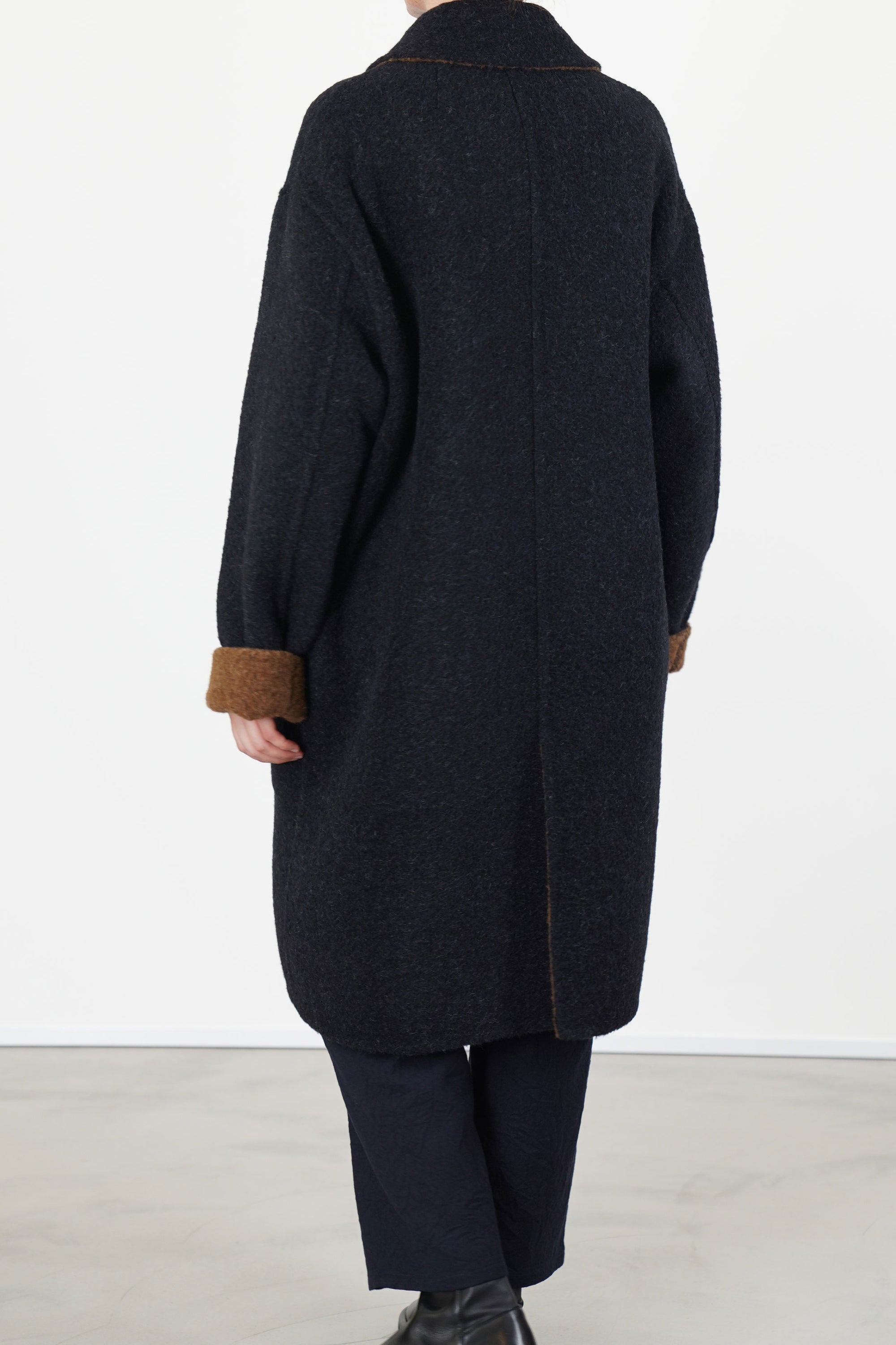 reversible coat dorian blue brown