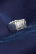 nasma ring silver cognac diamonds
